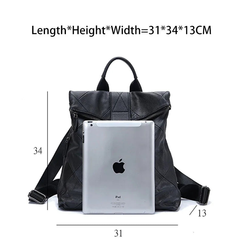 Leather Anti Theft Women Backpack Outdoor Travel Bag Large Capactiy Girl's Schoolbag Daily Knapsack Mochila Feminina Sac A Dos