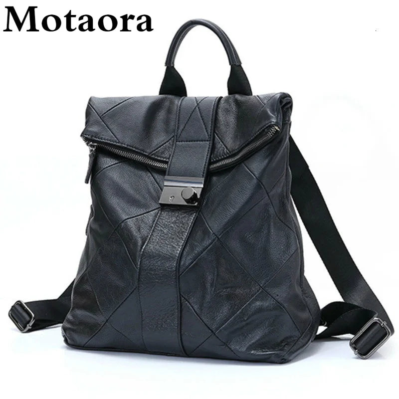 Leather Anti Theft Women Backpack Outdoor Travel Bag Large Capactiy Girl's Schoolbag Daily Knapsack Mochila Feminina Sac A Dos